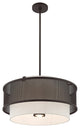 Livex Lighting Bronze 3 + 1 * Light Pendant Chandelier