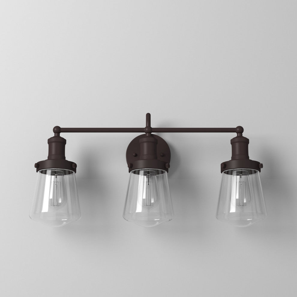 Taylor 3-Light Bath, Satin Bronze