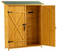 Outdoor Storage Shed With Lockable Door, Natural