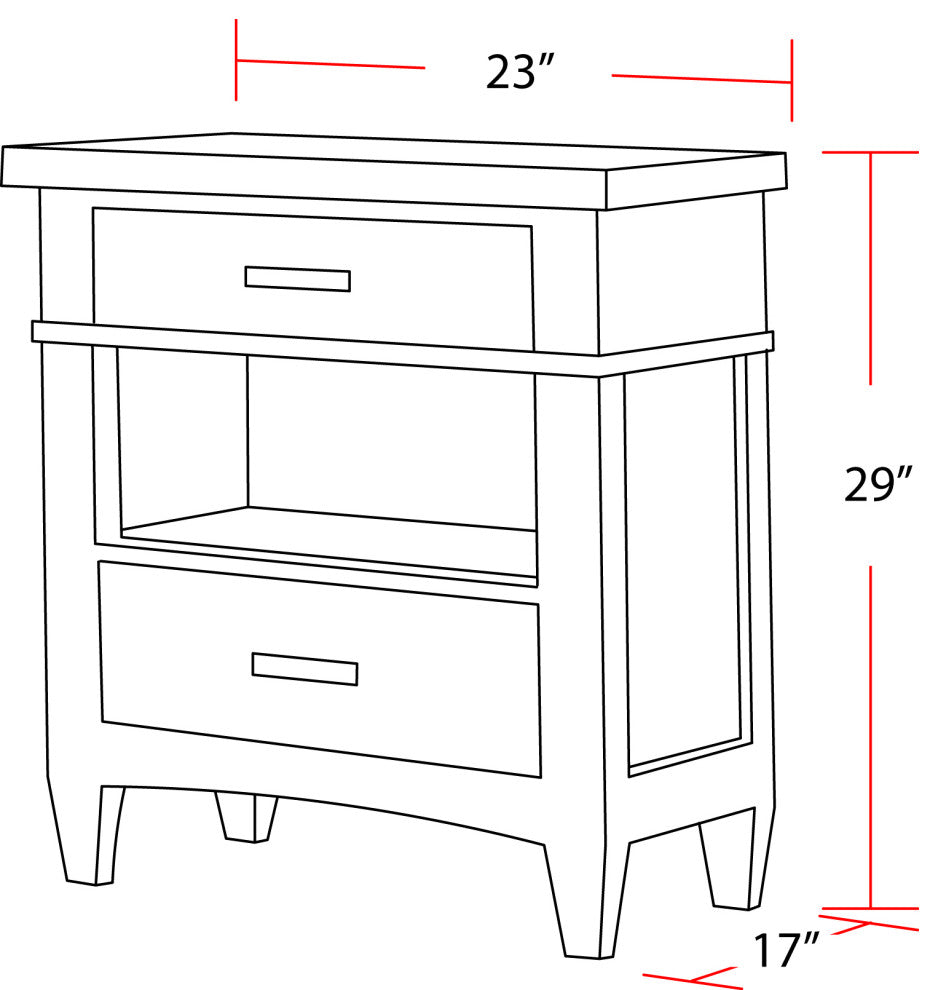 King Platform Bed With 2 Nightstands, King