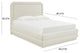 Briella Cream Velvet Bed in King