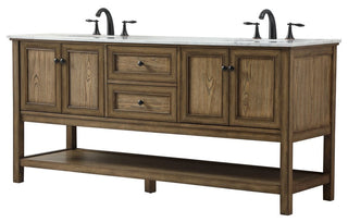 Home Living 22" Transitional Driftwood-Light Bathroom Vanity