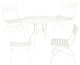 Stori Modern, Journal 5 Piece Dining Set, White