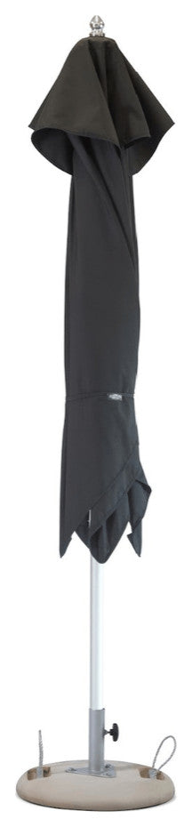 10' Black Polyester Round Market Patio Umbrella