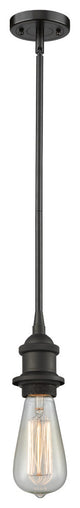 1-Light Dimmable LED Bare Bulb 4.5" Pendant, Oil Rubbed Bronze