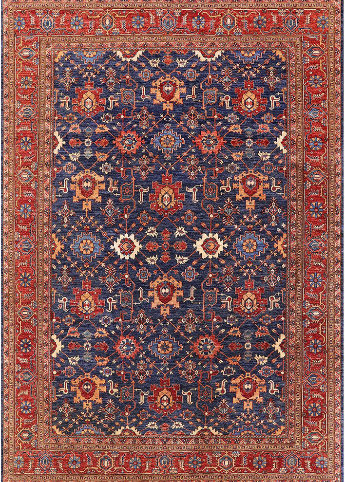 Ahgly Company Indoor Rectangle Mid-Century Modern Area Rugs, 6' x 9'