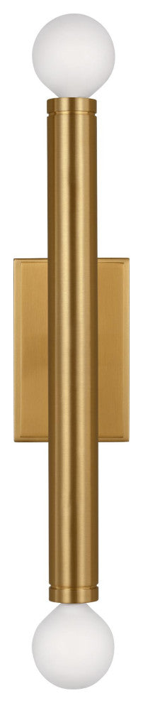 Beckham Modern Medium Single Sconce, Burnished Brass