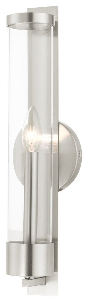 Brushed Nickel Transitional, Versatile, Clean, Modern Classic, Single Sconce