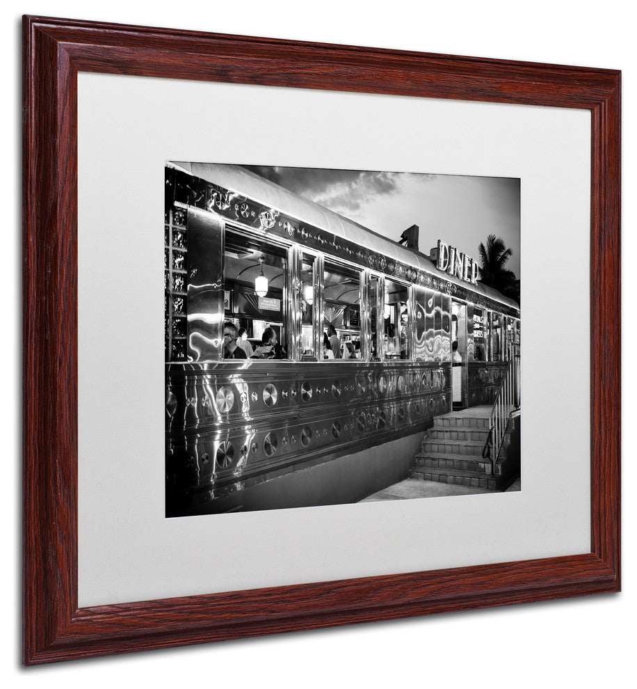 Philippe Hugonnard ''US Diner'' Matted Framed Art, 16x20