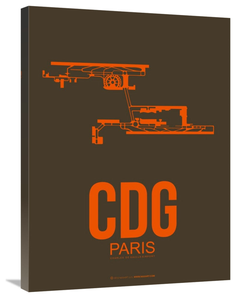 "CDG Paris Poster 3" Fine Art Print