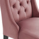 Baronet Performance Velvet Dining Chairs, Set of 2, Dusty Rose