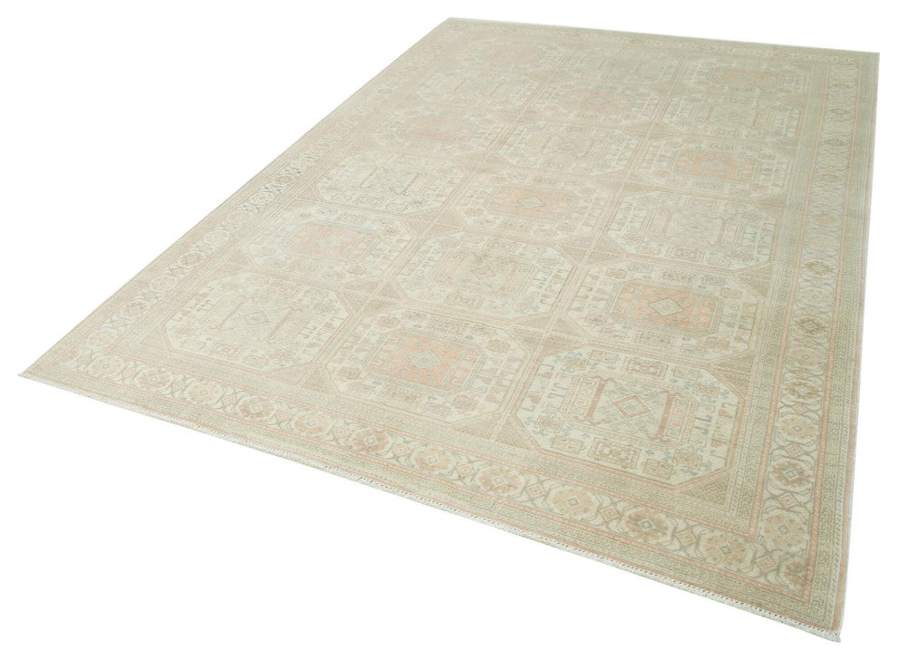 Rug N Carpet - Hand-knotted Turkish 6' 6'' x 9' 5'' Vintage Area Rug