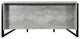 Modern Wood Laminate Double Pedestal Executive Desk, Concrete Gray