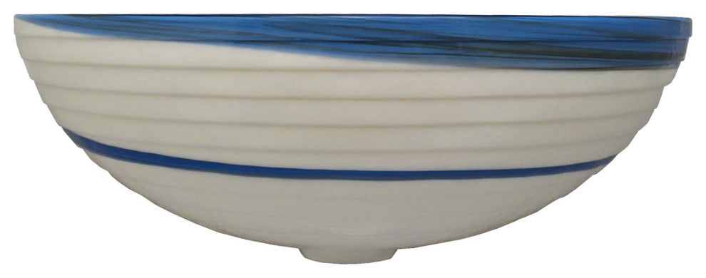 Roma Murano Glass Bathroom Sink, Marina