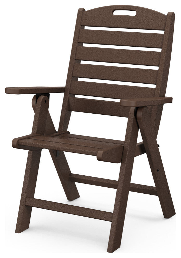 Polywood Nautical Highback Chair, Mahogany