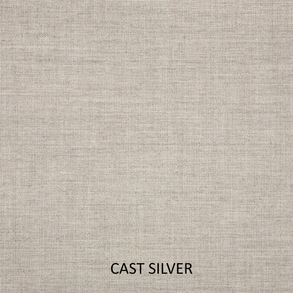 Sunbrella Cast Silver Outdoor Deep Seating Pillow and Cushion Set, 23x25