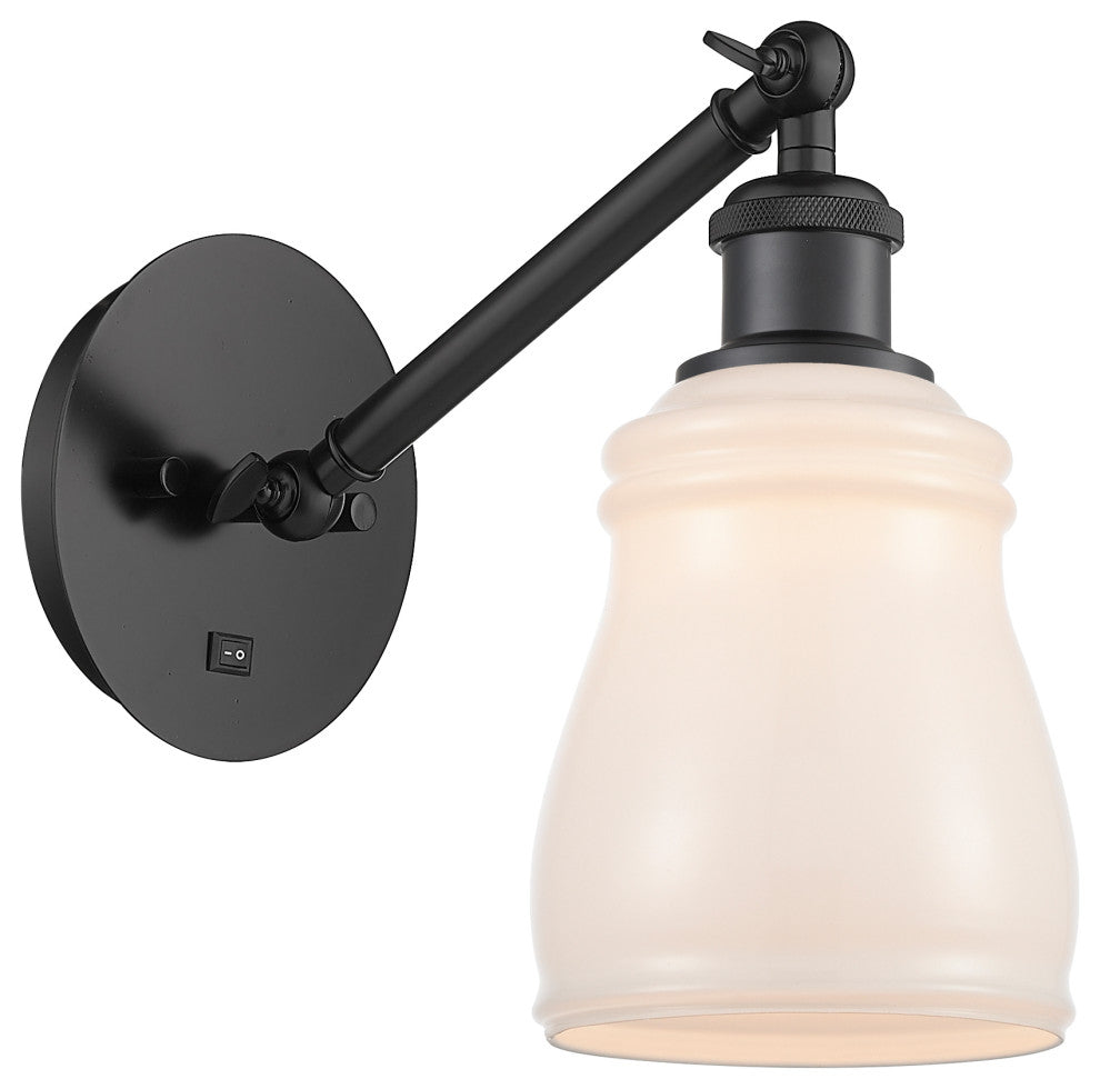 Innovations 317-1W-BK-G391-LED 1-Light Sconce, Matte Black