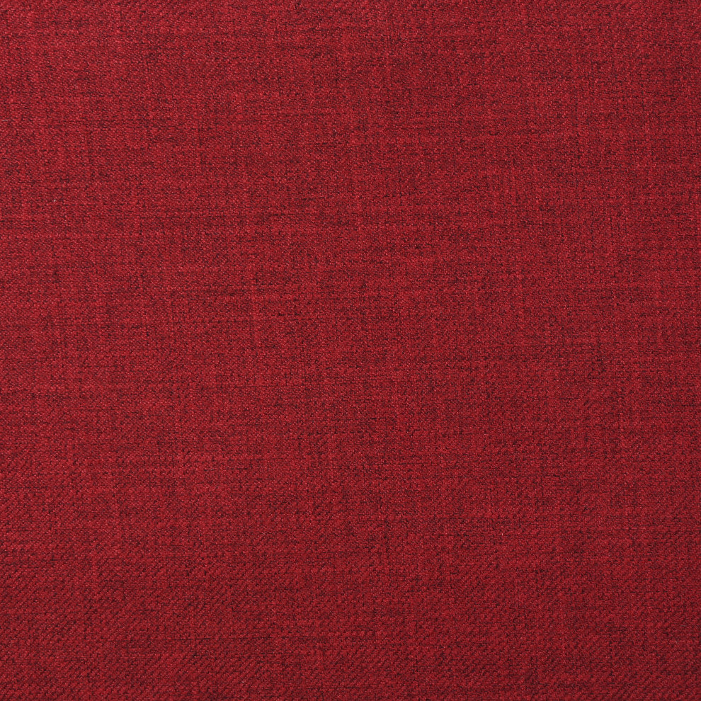 GDF Studio Greta Mid Century Modern Fabric Club Chair, Red/Dark Walnut