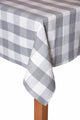 Farm Check 100% Cotton Table Cloth, Grey, 52x70