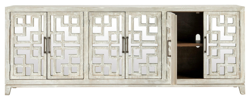 Arley 6-Door Sideboard White by Kosas Home