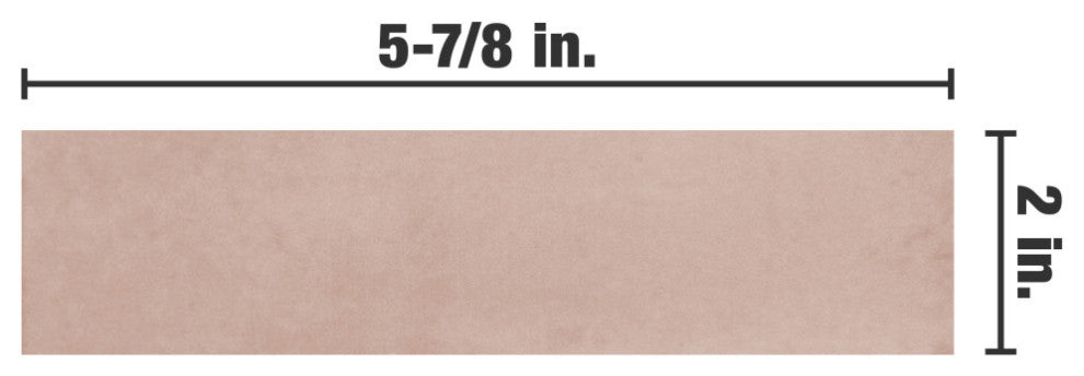 Coco Matte 2" x 5-7/8" Porcelain Floor and Wall Tile, Pink