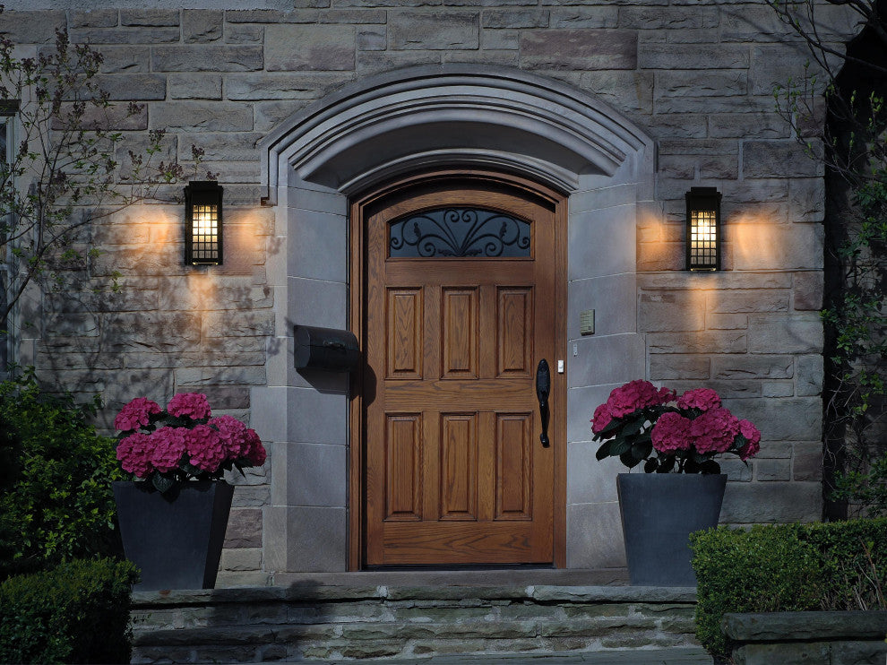 Home Living 5" Outdoor Wall Sconce, Black