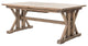 Four Hands Tuscanspring Extension Dining Table, Sundried Wheat, 72"-96"