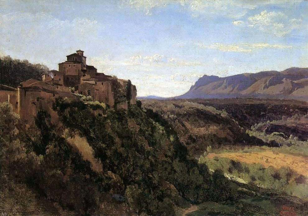 Jean-Baptiste-Camille Corot Papigno Wrapped Canvas