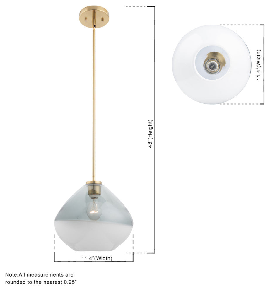 1-Light Modern Glass Mini Pendant