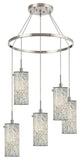 Woodbridge Lighting Tube 5-Light Pendant Chandelier