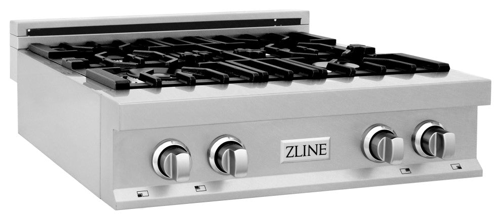 ZLINE 30" Gas Stovetop in Fingerprint Resistant Stainless Steel and Griddle