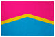 Pansexual Chevron Chenille Rug, Pansexual Chevron, 2'x3'