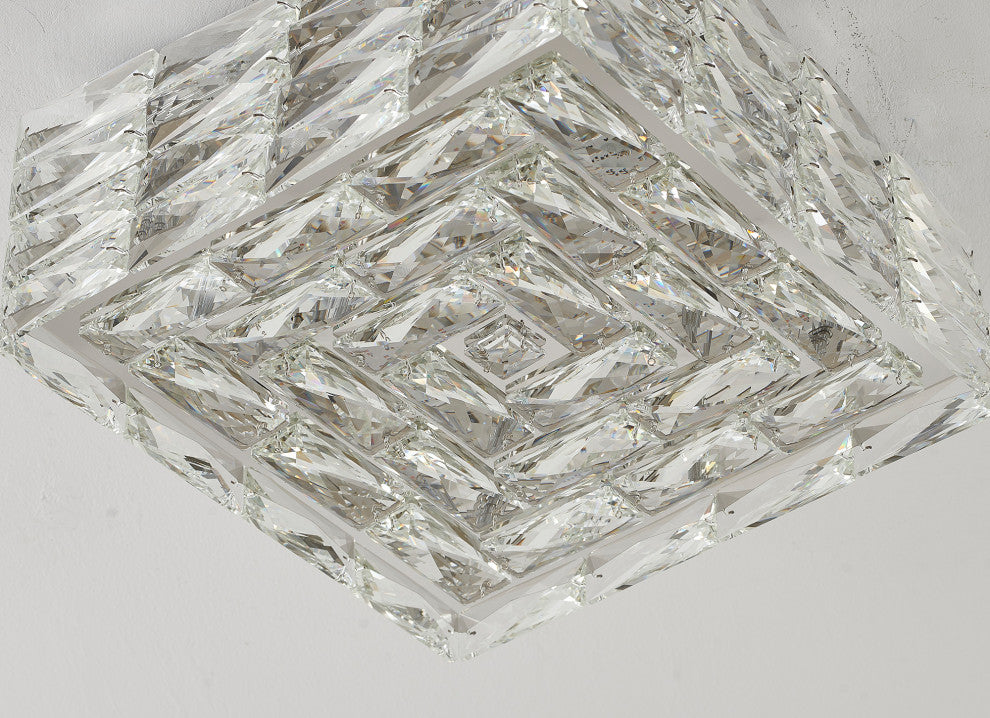 BETHEL INTERNATIONAL ZP131FM13CH 1-Light LED Flush Mount, Chrome