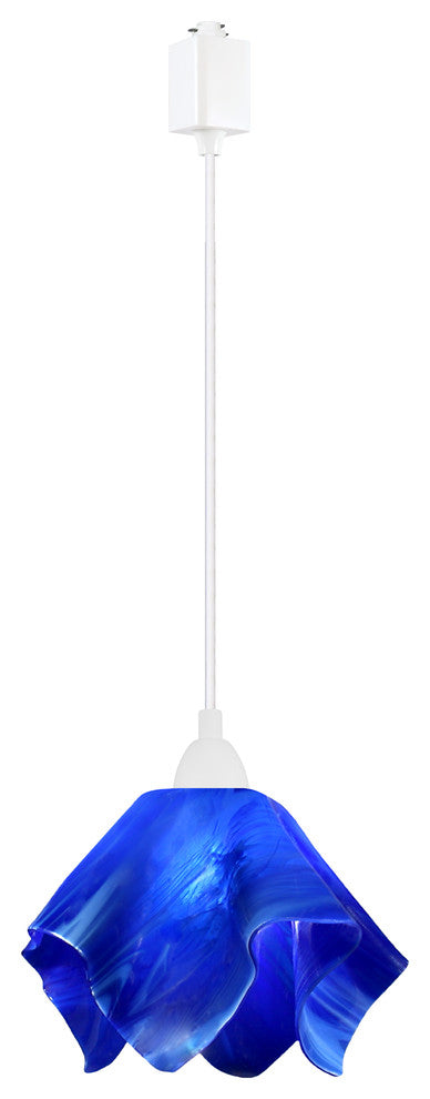 Jezebel Radiance Flame Small Track Light, Cobalt Blue