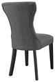 Silhouette Dining Side Chairs Upholstered Fabric Set of 4