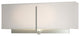 Exos Square Sconce, Vintage Platinum Finish, Flax Shade