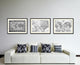 Texas Vintage B&W Map Canvas Print, 16"x21"