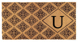 Regency Monogram Doormat, 3'x6'x1.5", U