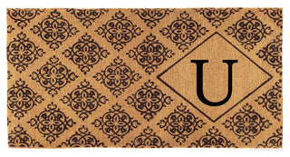 Regency Monogram Doormat, 3'x6'x1.5", U