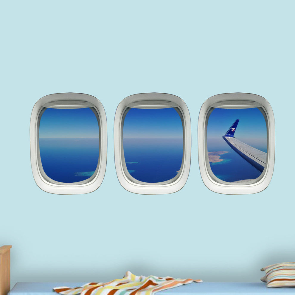 Aviation Window Decal, Airplane Wing Stickers Plane Window Clings