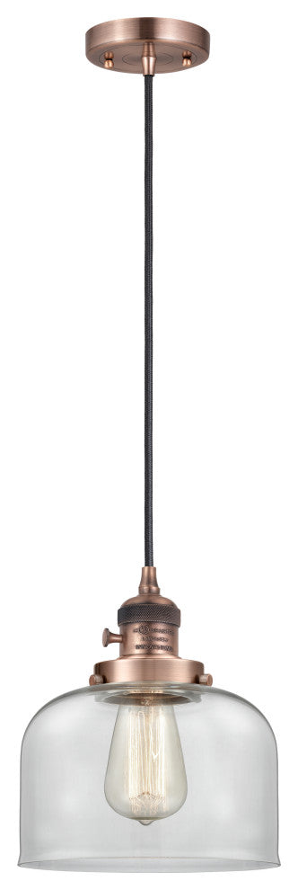 INNOVATIONS 201CSW-AC-G72-LED 1-Light Mini Pendant Antique Copper