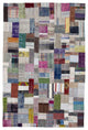 Rug N Carpet - Handmade Anatolian 6' 7'' x 9' 11'' Rustic Patchwork Kilim Rug