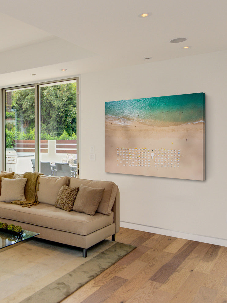 "Beach Goers" Painting Print on Canvas