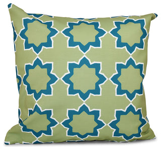 Bohemian 2, Geometric Print Pillow, Teal, 26"x26"
