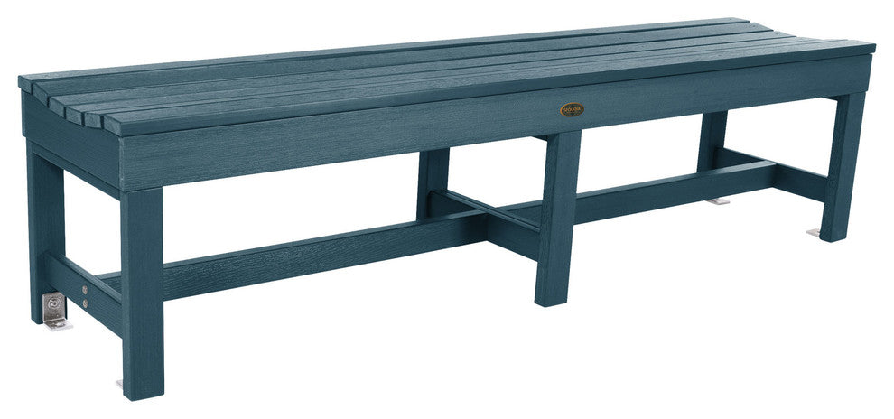 Sequoia Weldon 6' Backless Picnic Bench, Nantucket Blue