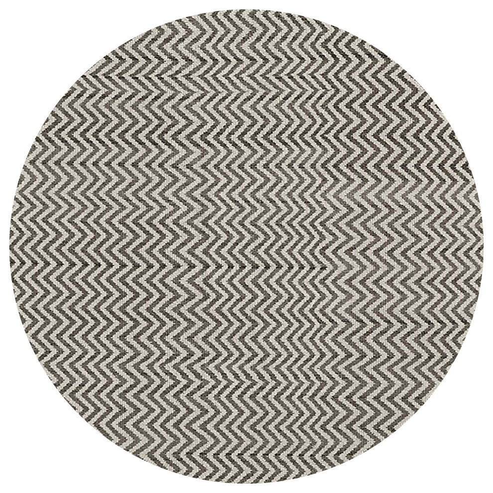 Ahgly Company Indoor Round Mid-Century Modern Area Rugs, 8' Round