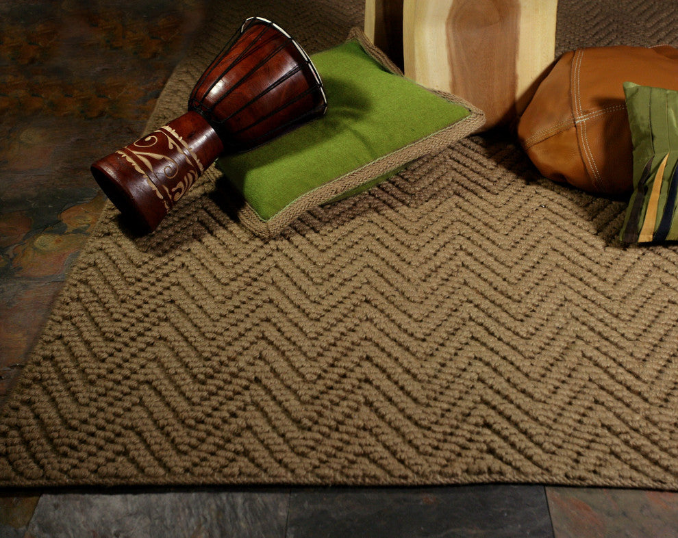 Porto 1221 Natural Herringbone Rug, 27"x45", 27"x45"