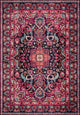 Navy Pink Nadia Area Rug by Loloi II, 6'7"x6'7" Round