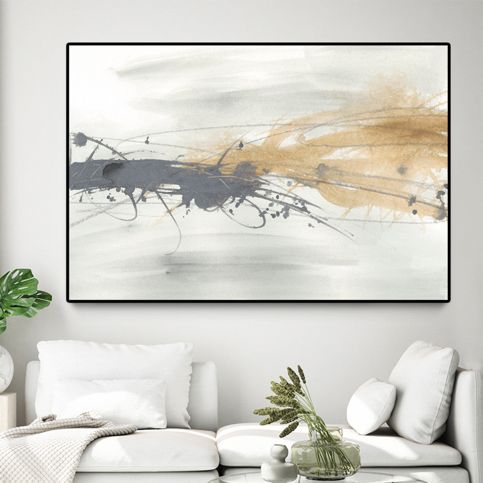 "Kinetic Horizon I" Oversized Framed Canvas, 40" x 60"