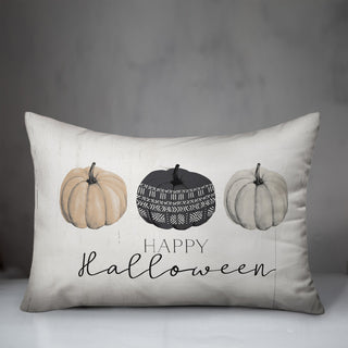 Happy Halloween Pumpkins  14x20 Throw Pillow